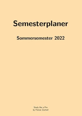 Pro-Semesterplaner (L, beige)