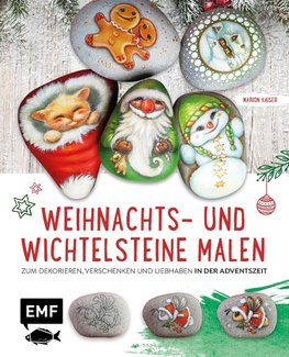 Weihnachts- und Wichtelsteine malen