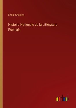 Histoire Nationale de la Littérature Francais