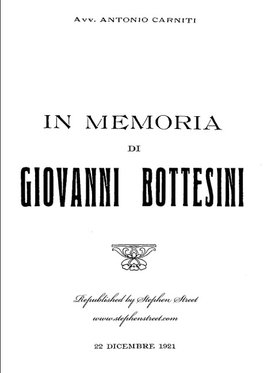 In Memoria di Giovanni Bottesini