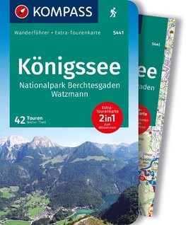 KOMPASS Wanderführer 5441 Königssee, Nationalpark Berchtesgaden, Watzmann, 42 Touren