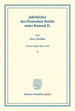 Jahrbücher des Deutschen Reichs unter Konrad II.