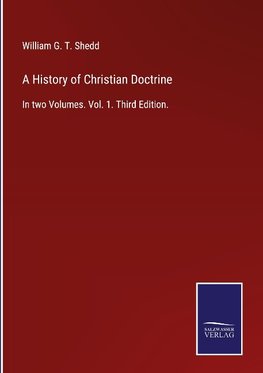 A History of Christian Doctrine