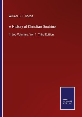 A History of Christian Doctrine