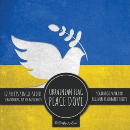 Ukrainian Flag Peace Dove Scrapbook Paper Pad