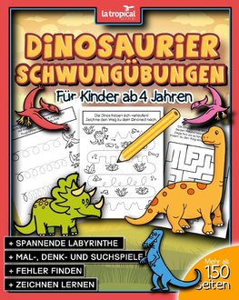 Dinosaurier Schwungübungen ab 4 Jahren