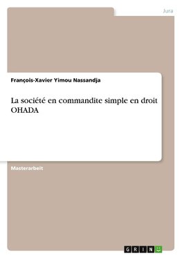 La société en commandite simple en droit OHADA