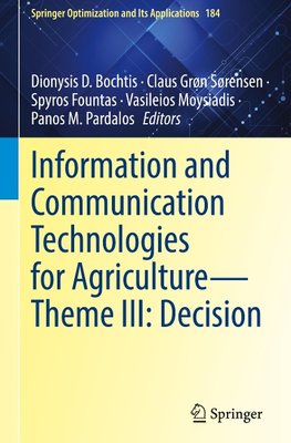 Information and Communication Technologies for Agriculture-Theme III: Decision