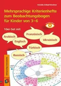 Mehrsprachige Kriterienhefte zum Beobachtungsbogen für Kinder von 3 bis 6