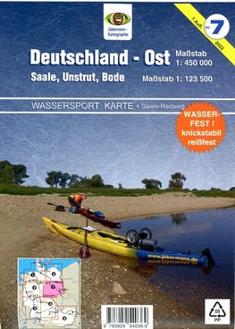 Wassersport-Karte Deutschland Ost für Kanu- und Rudersport