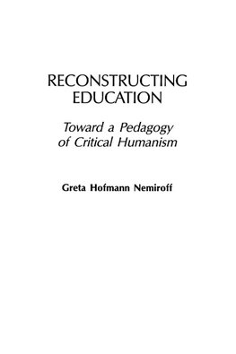 Reconstructing Education