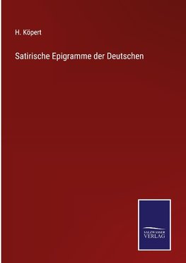 Satirische Epigramme der Deutschen