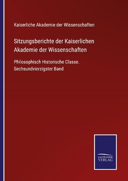 Sitzungsberichte der Kaiserlichen Akademie der Wissenschaften