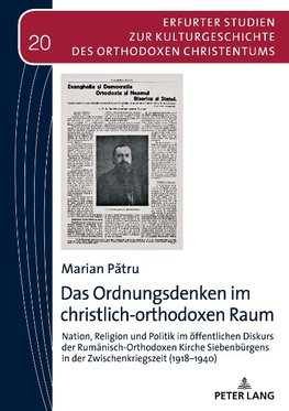 Das Ordnungsdenken im christlich-orthodoxen Raum