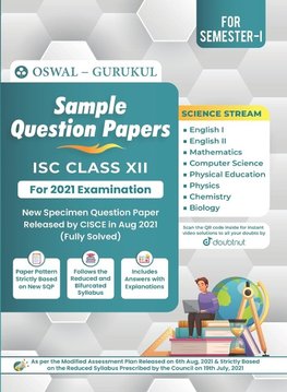 Sample Question Papers - Science Stream