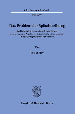 Das Problem der Spätabtreibung.