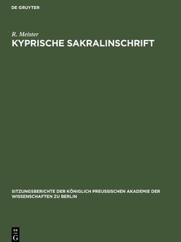 Kyprische Sakralinschrift