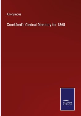 Crockford's Clerical Directory for 1868