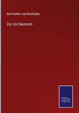 Zur Lex Saxonum