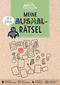 Meine Ausmal-Rätsel. Block für Kinder ab 7 Jahren