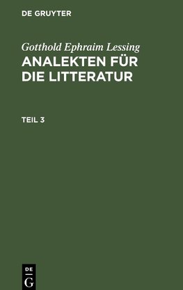 Analekten für die Litteratur, Analekten für die Litteratur