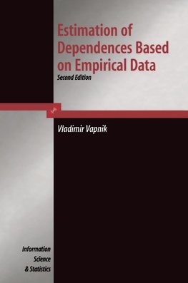 Estimation of Dependences Based on Empirical Data