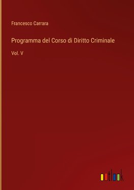 Programma del Corso di Diritto Criminale