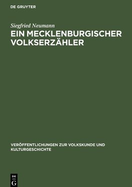 Ein Mecklenburgischer Volkserzähler