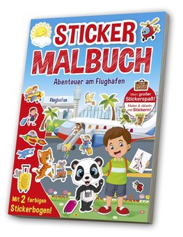 Mal- & Stickerbuch: Flughafen