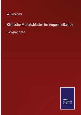 Klinische Monatsblätter für Augenheilkunde