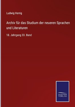 Archiv für das Studium der neueren Sprachen und Literaturen