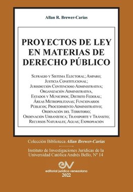 PROYECTOS DE LEY EN MATERIAS DE DERECHO PÚBLICO (1965-2011).