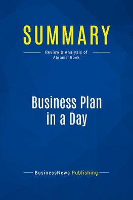 Summary: Business Plan in a Day