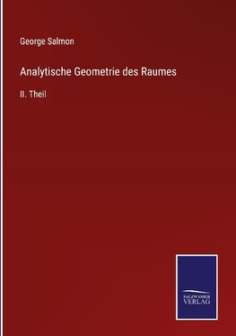 Analytische Geometrie des Raumes