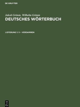 Deutsches Wörterbuch, Lieferung 1, V ¿ Verdammen