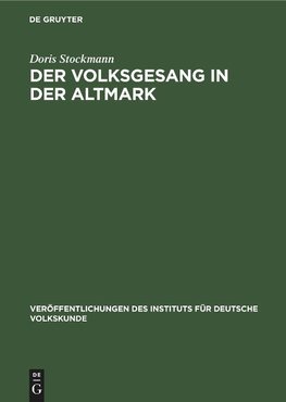 Der Volksgesang in der Altmark