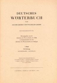 Grimm, Dt.  Wörterbuch Neubearbeitung