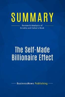 Summary: The Self-Made Billionaire Effect