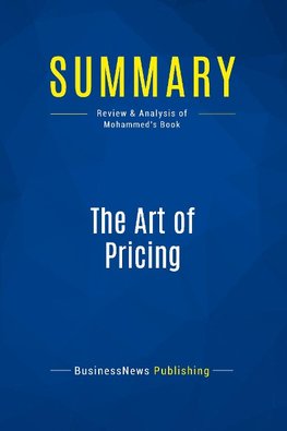 Summary: The Art of Pricing