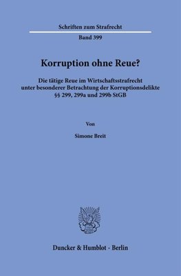 Korruption ohne Reue?