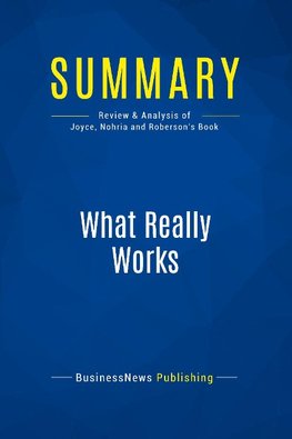 Summary: What Really Works