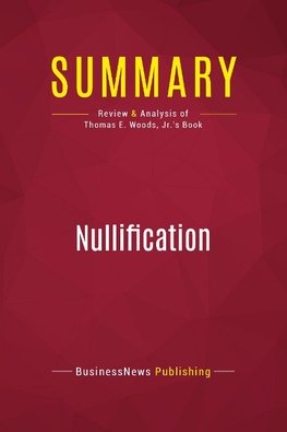 Summary: Nullification