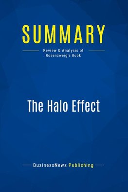 Summary: The Halo Effect