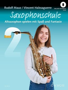 Saxophonschule 2. Alt-Saxophon. Lehrbuch.