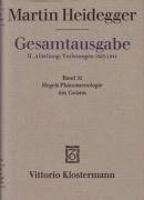 Gesamtausgabe Abt. 2 Vorlesungen Bd. 32. Hegels Phänomenologie des Geistes