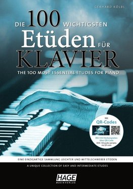 Die 100 wichtigsten Etüden für Klavier + QR-Codes