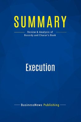 Summary: Execution