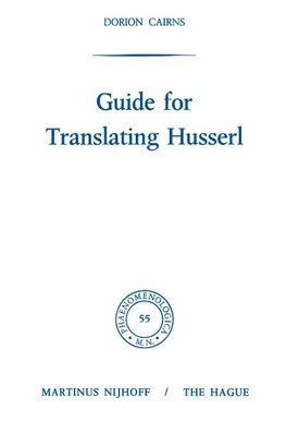 Guide for Translating Husserl