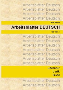 Arbeitsblätter DEUTSCH