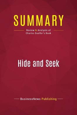 Summary: Hide and Seek